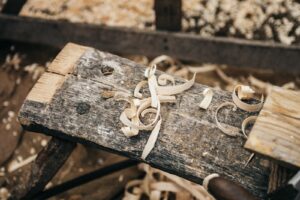 Basic skill that helps people become more self-sufficient: woodwork in action.